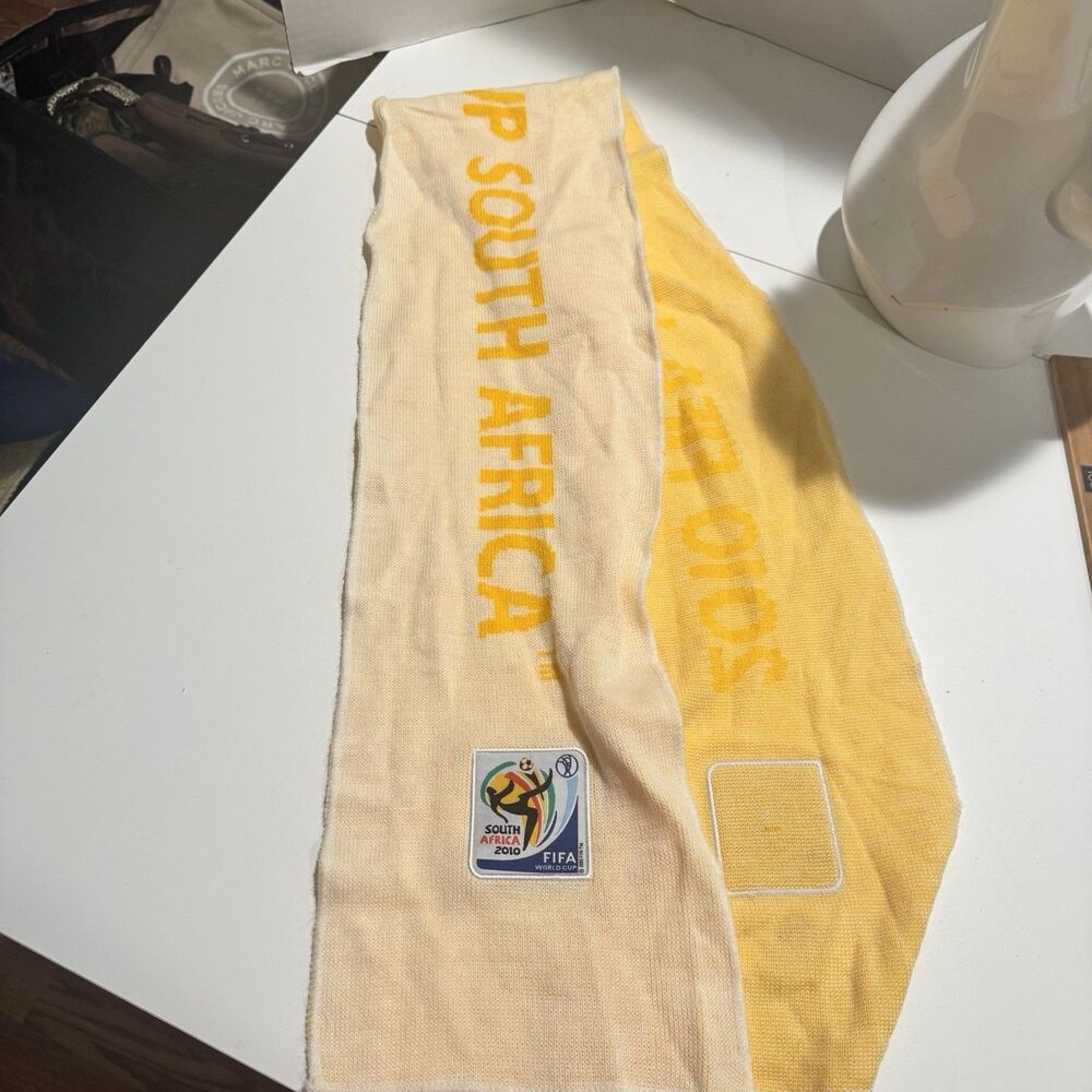 2010 Fifa World Cup Scarf South Africa Official Licensed Product Yellow